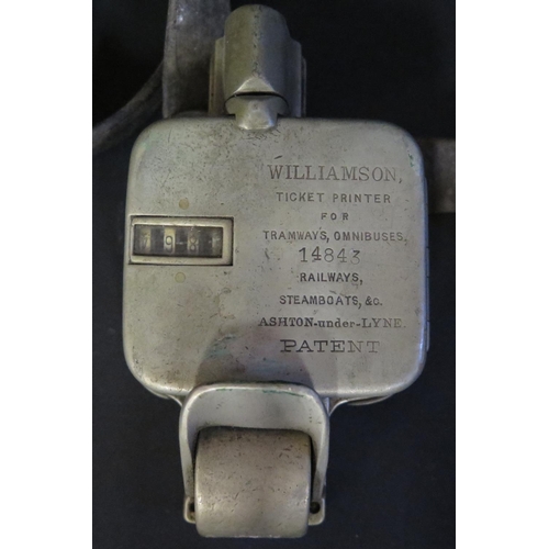 409 - A Williamson Ticket Printer for Tramways & Omnibuses 14843