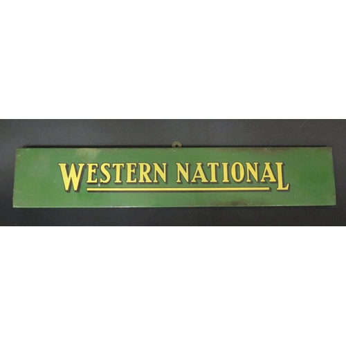 414 - A Western National Wooden Plaque, 40.5x7.5cm