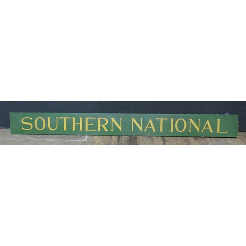 415 - A Large Southern National Wooden Plaque, 171x16.5cm