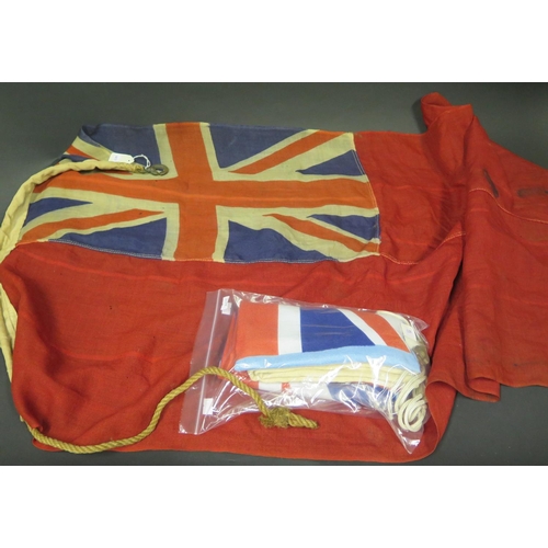 458 - A Red Ensign Flag, 141x67cm and one other