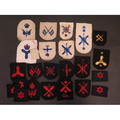 473 - A Collection of Royal Navy Cloth Badges