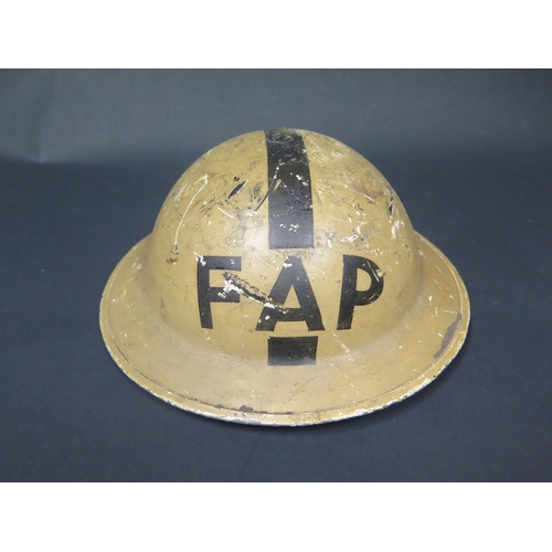 491 - A British WWII FAP Brodie Helmet