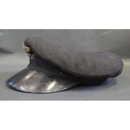 498 - A WWII German Kriegsmarine Cap, various stamped marks inside