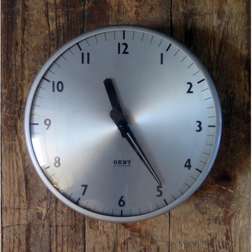 543 - A 1960's GENT of Leicester Electric Wall Clock with 8.5