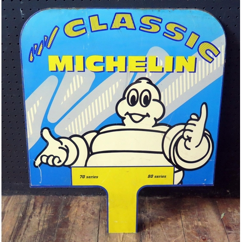 582 - A CLASSIC MICHELIN 70 Series 80 Series Printed Sign on Metal, 57x47cm