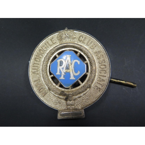 604 - A Royal Automobile Club Association Enamel Car Badge