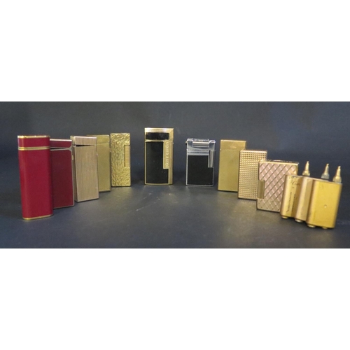 609 - A Selection of Cigarette Lighters including Pierre Cardin, Dupont, Cartier, Dunhill etc