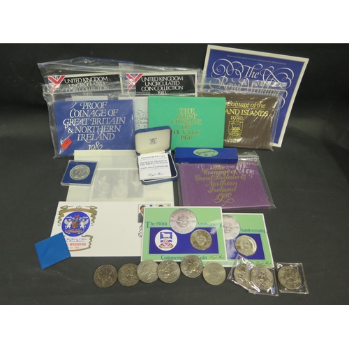 618 - Great Britain & Northern Ireland Mint Coin Year Packs for 1980, 1982, 2x 1983, 2x Falkland Island 15... 