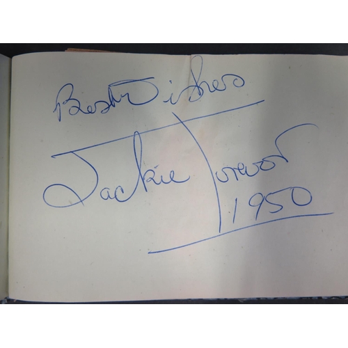 622 - An Autograph Book including Benny Hill, Jackie Trevor, Eileen Bishop, Maureen Riscoe, Reg Varney, O'... 