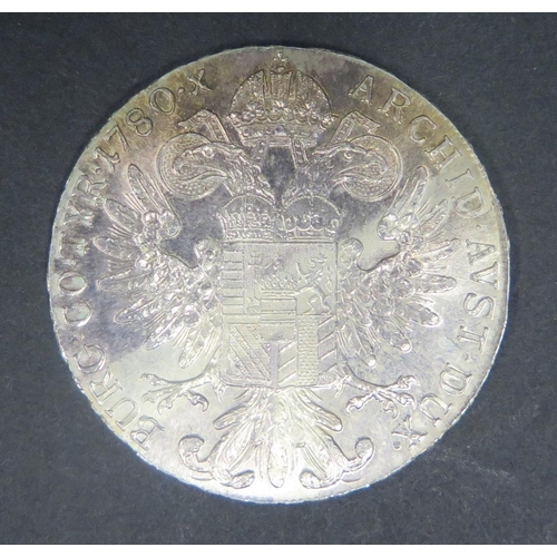 628 - M Theresia '1780' Austria Coin, 41mm, 28.2g