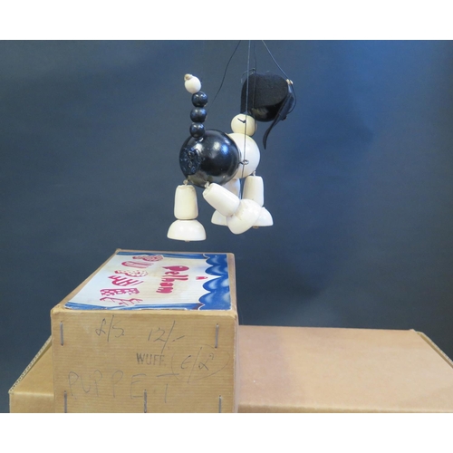 75 - A Pelham Puppet Wuff (Black/White) in Box