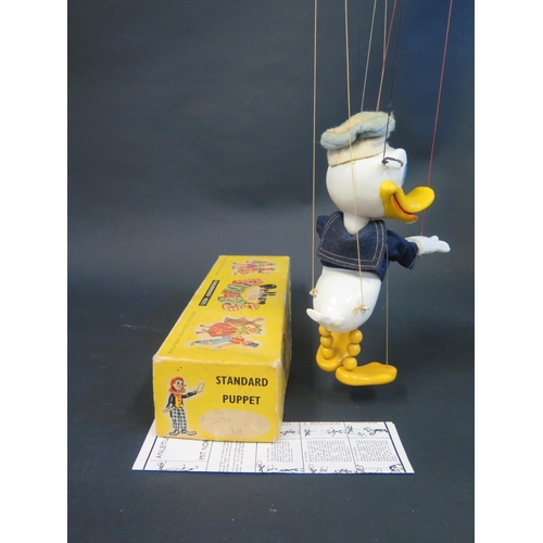 84 - A Pelham Puppet Donald Duck in Box