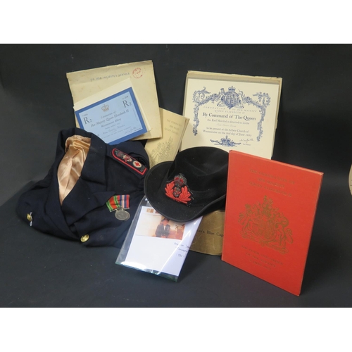 487 - A Collection of Items Relating to Queen Elizabeth II Coronation including invitation to Miss Marion ... 