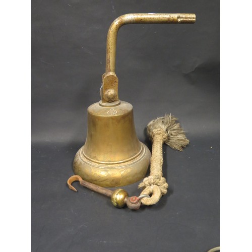 522 - A George VI Bell with cypher to the top, 24.5cm diam.