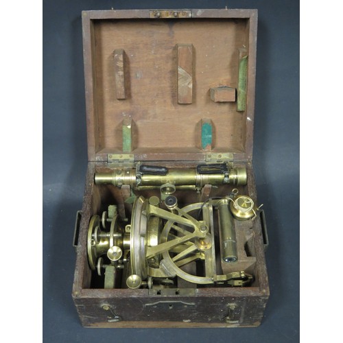 521 - A J & W.E. Archbutt Topographical Theodolite in mahogany case