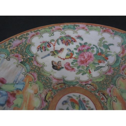 1030 - A 19th Century Cantonese Export Ware Famille Rose Shallow Dish, 21cm diam.