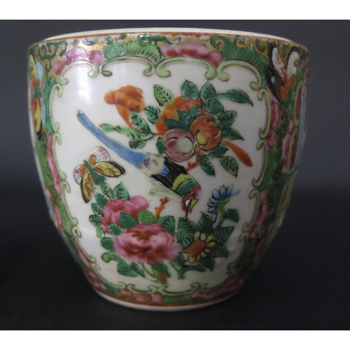 1036 - A 19th Century Cantonese Famille Rose Jar with Cover, 11.5cm