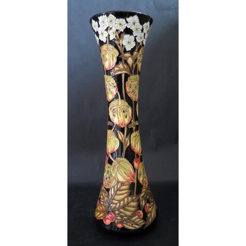 1140 - A Modern Moorcroft Winter Lantern (Colourway) Vase, 365/16, Paul Hiditch Winter Legacy Collection Lt... 