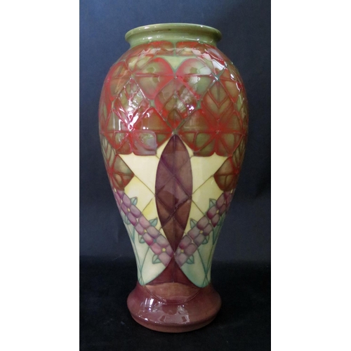 1145 - A Modern Moorcroft Trellis Vase, 46/12, Sally Tuffin dated trial (not produced), 1991, 31cm