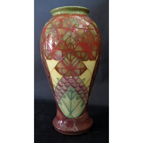 1145 - A Modern Moorcroft Trellis Vase, 46/12, Sally Tuffin dated trial (not produced), 1991, 31cm