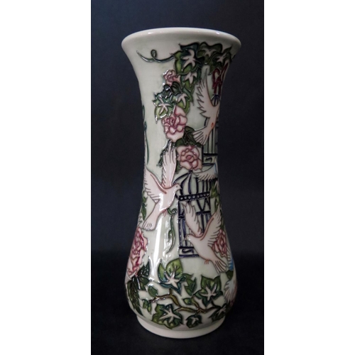 1147 - A Modern Moorcroft Wedding Gift Vase, 364/8, Helen Dale catalogue Ltd. Ed. 20/30, 2017