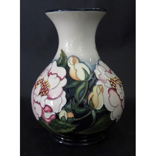 1158 - A Modern Moorcroft Eyes For You Vase, M1/6, Nicola Slaney Valentines 2017 collection, Ltd. Ed. 22/40... 