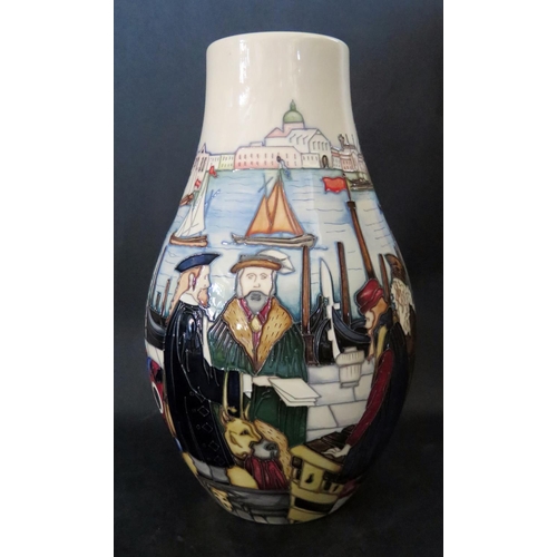 1164 - A Modern Moorcroft Merchants of Venice Vase, 117/12, Paul Hilditch catalogue, Ltd. Ed. 26/50, 2017, ... 