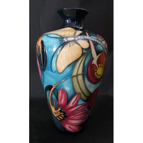 1171 - A Modern Moorcroft Mayfly Vase, 72/9, Emma Bossuns catalogue, 2005, 23cm