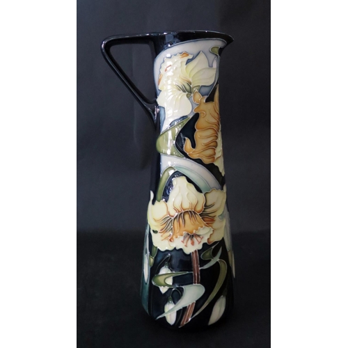 1173 - A Modern Moorcroft Arctic Gold Jug, JU3, Rachel bishop Spring Festival Event Ltd. Ed. 93/250, 2003, ... 