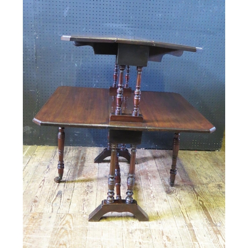 1277 - An Unusual Two Tier Mahogany Lap Table, 74cm high