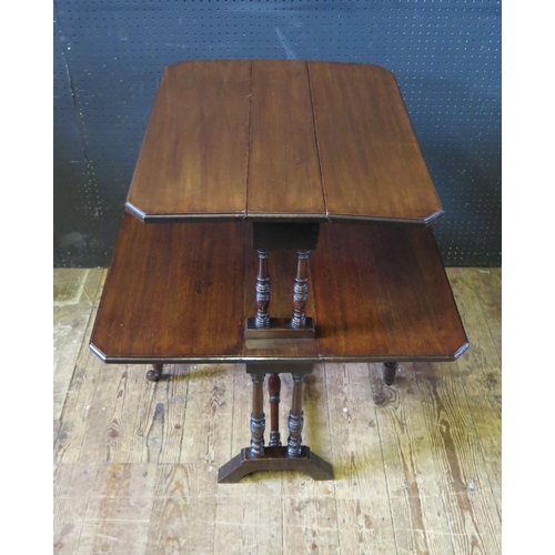 1277 - An Unusual Two Tier Mahogany Lap Table, 74cm high