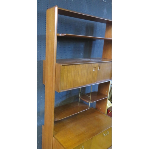 1292 - A G-Plan E. Gomme Teak Wall Unit, 95(w)x91(h)x47(d)cm