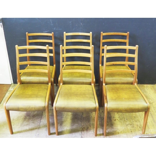 1300 - A Set of Six G-Plan Teak Dining Chairs