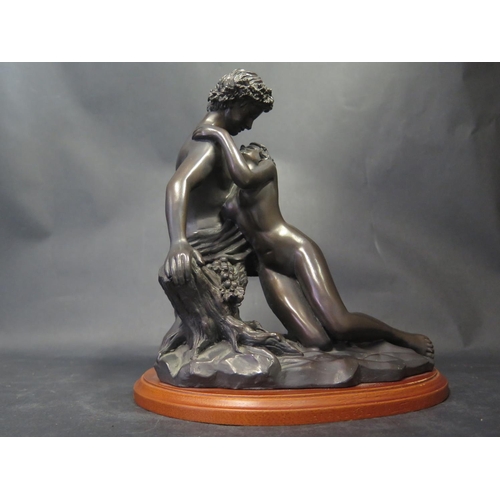 1323c - A Bronzed Erotic Sculpture, 26cm high