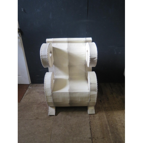 1328a - A Polystyrene L Shaped Prop Chair