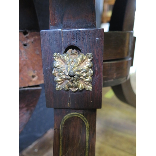 1408 - A Regency Rosewood Card Table by George Oakley. The same as the pair purchased by Queen Mary for Buc... 