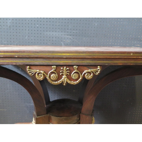 1408 - A Regency Rosewood Card Table by George Oakley. The same as the pair purchased by Queen Mary for Buc... 