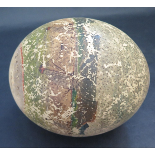 1475 - A Maritime Painted Ostrich Egg