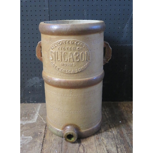 1494 - A Silicated Carbon Filter Co. SILACABON Stoneware Filter, 40cm high. No lid or internals