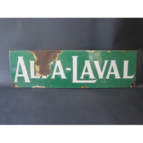 1556 - An Alta Laval Enamel Sign, 34x10cm