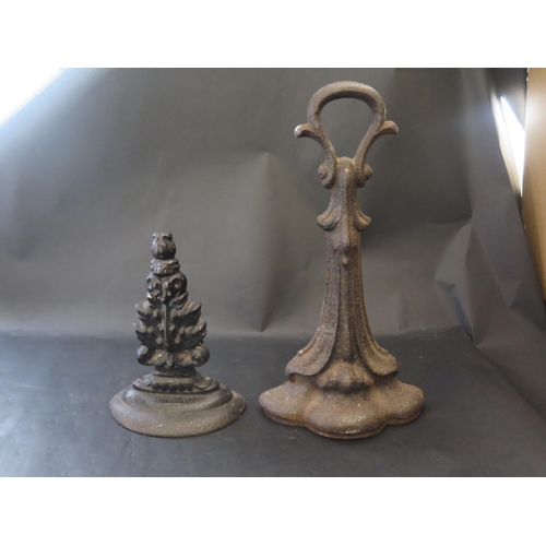 1563 - Two Victorian Cast Iron Doorstops, tallest 32.5cm