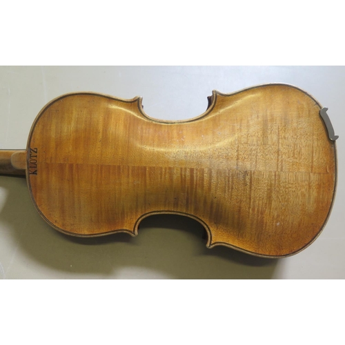 1576C - A Klotz 1/2 Size Violin in case