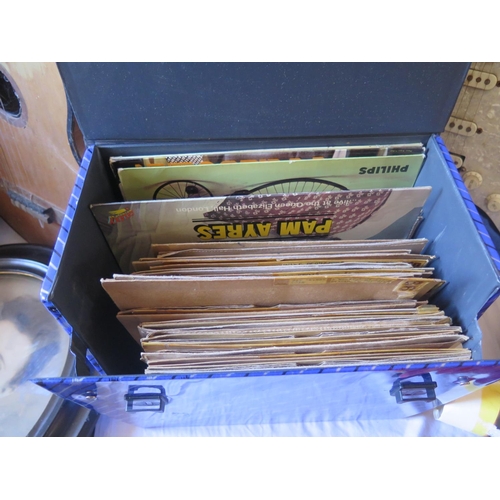 1580 - A Selection of Records including 78rpm, LPs and singles