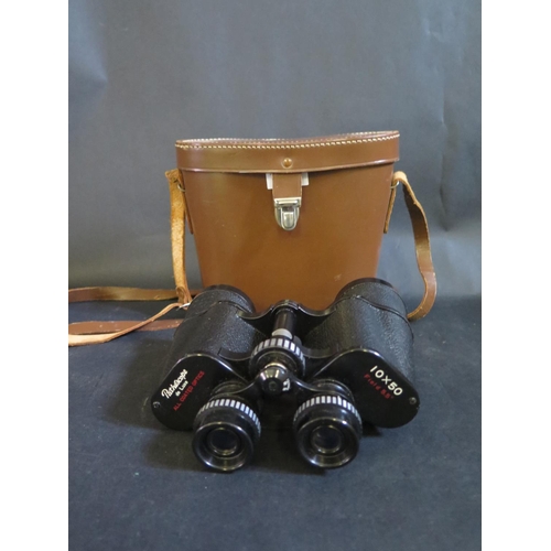 1598 - A Cased Pair of Pathescope de Luxe 10x50 Binoculars