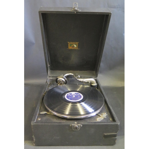 1647 - An His Master's Voice Wind Up Gramophone