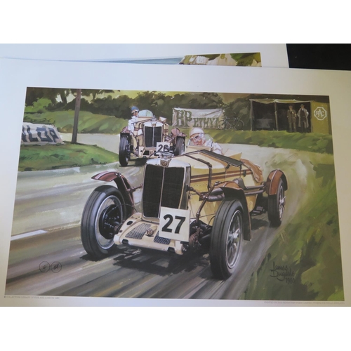 1651a - A 1980 MG Car Club Limited Edition Complete Portfolio of 80 Prints, 56x41cm prints