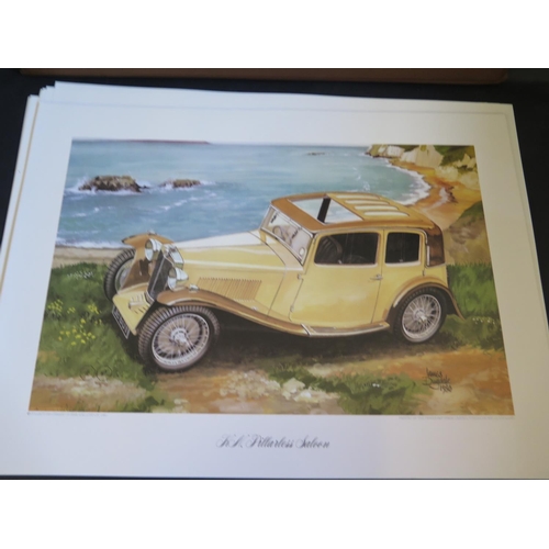 1651a - A 1980 MG Car Club Limited Edition Complete Portfolio of 80 Prints, 56x41cm prints