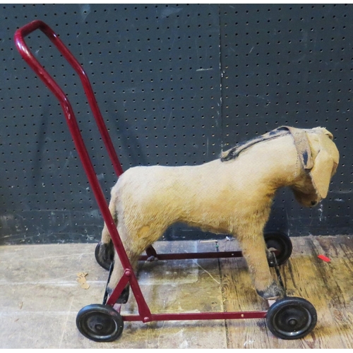 1792A - A Chiltern Toys Donkey on Push Trolley (approx 51cm Tall)