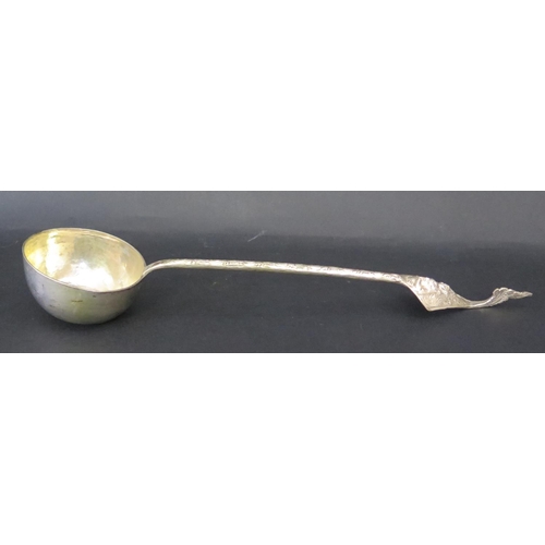 622 - A Burmese White Metal Ladle, 32cm, 103g