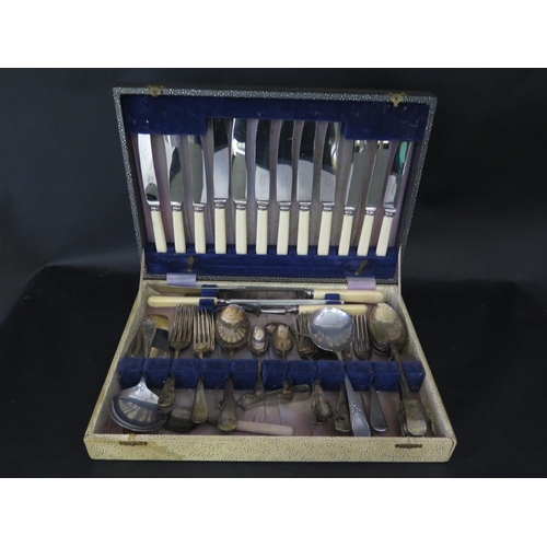 656A - A Part Canteen of Silver Plated Cutlery and one other